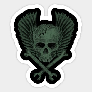 Skull Biker t-shirt Sticker